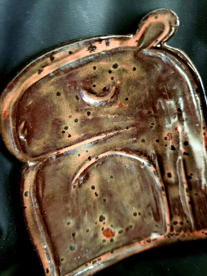 Ceramic Capybara Trinket Dish-Plum Spots