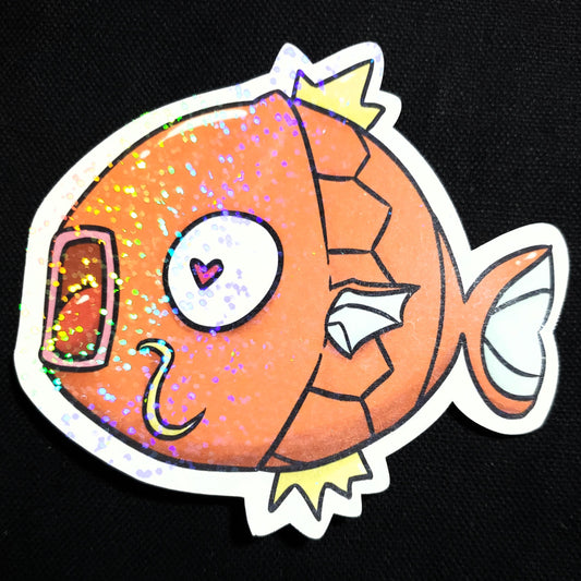 Cute Magikarp Pocket Monster Glitter Sticker