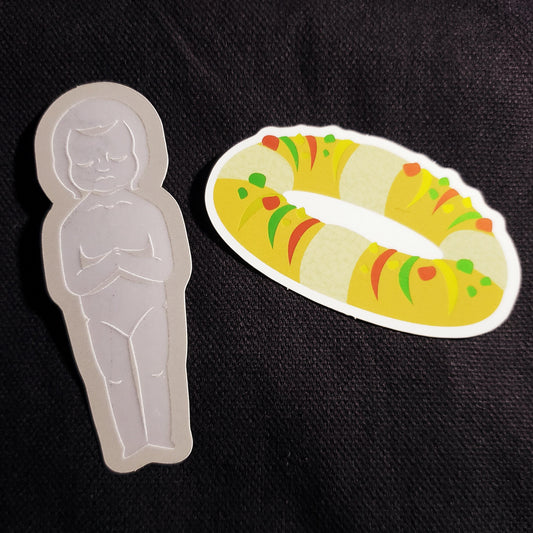 Día de Reyes-Bebe Jesus y La Rosca Matte Sticker Set