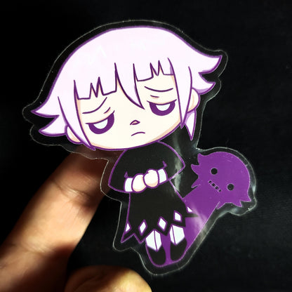 Soul Eater Sad Crona w/ Shadow Clear Sticker