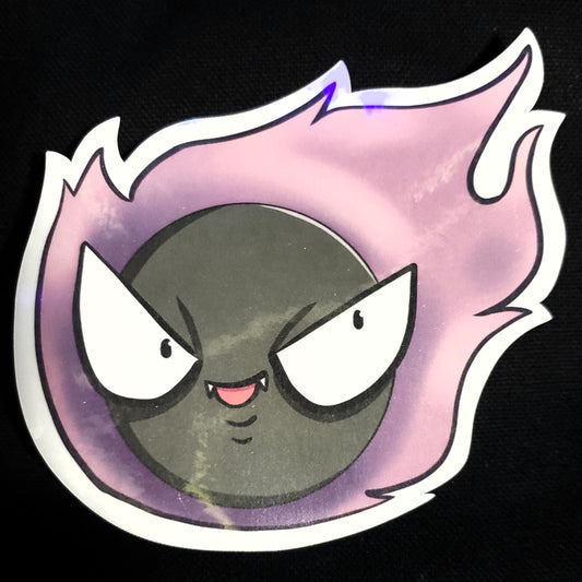 Cute Ghastly Pocket Monster Holo Sticker