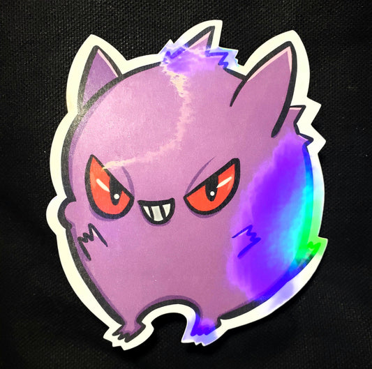 Cute Gengar Pocket Monster Holo Sticker