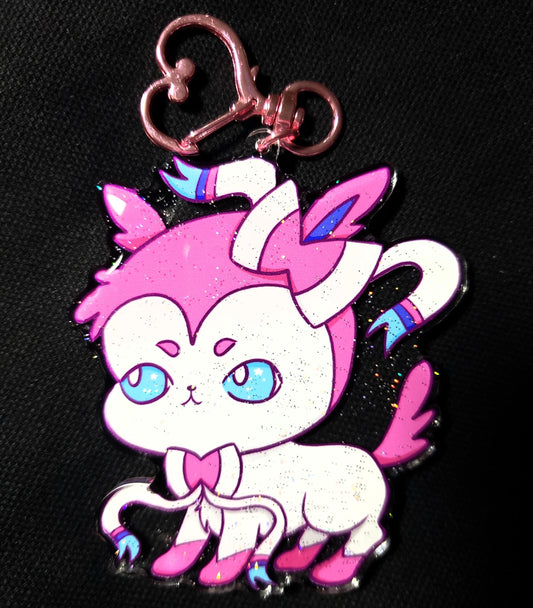 Cute Sylveon Pocket Monster Acrylic Keychain