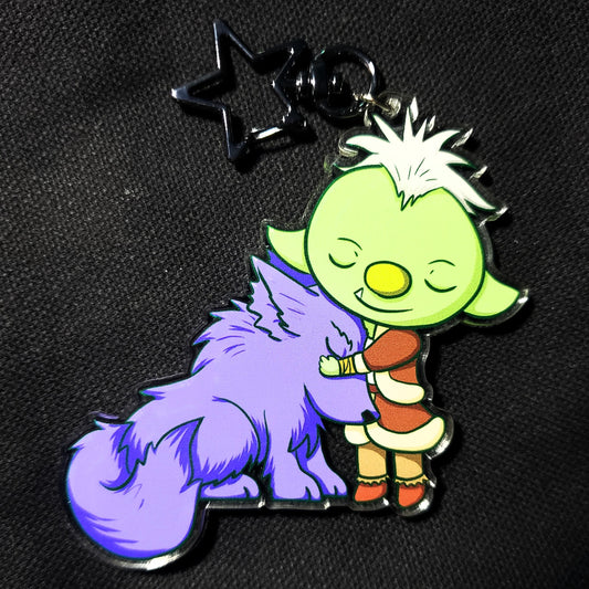 Goblin Gobta Wolf Rider Acrylic Keychain