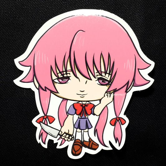 Future Diary Yuno Gasai Gloss Sticker